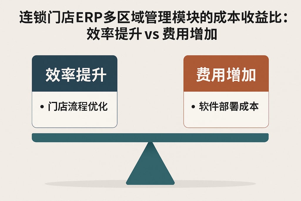  连锁门店ERP多区域管理模块的成本收益比：效率提升vs费用增加  